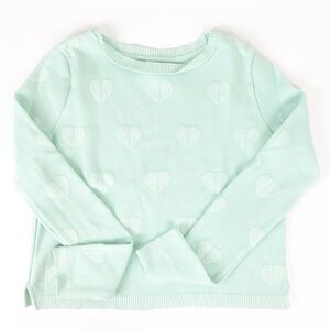Bethany Mota mint heart girls sweater